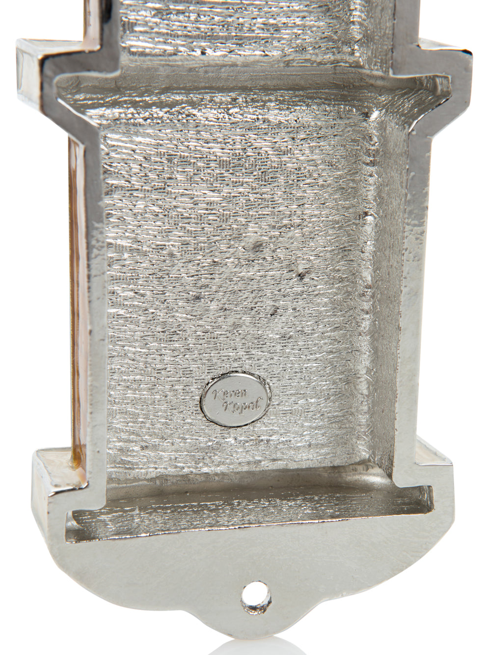 Blue Synagogue Mezuzah Case — Kosher Scroll Not Included