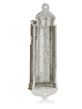 Brown Holy Ark Mezuzah Case — Kosher Scroll Not Included