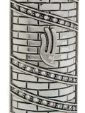 Silver Modern Mezuzah Case — Kosher Scroll Not Included