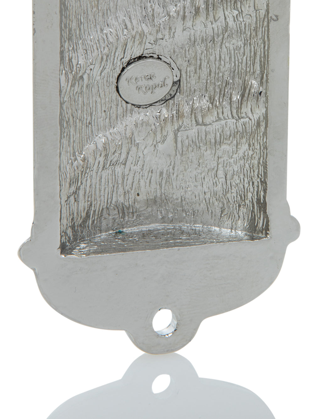 Silver Modern Mezuzah Case — Kosher Scroll Not Included