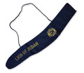 Blue velvet Yemenite shofar bag with embroidered Lion of Judah