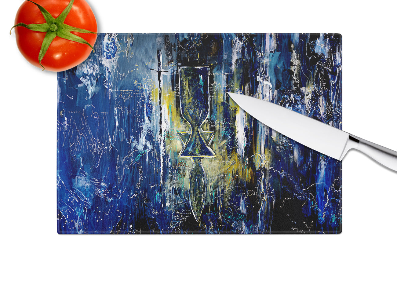 Star of David Glass Cutting Board