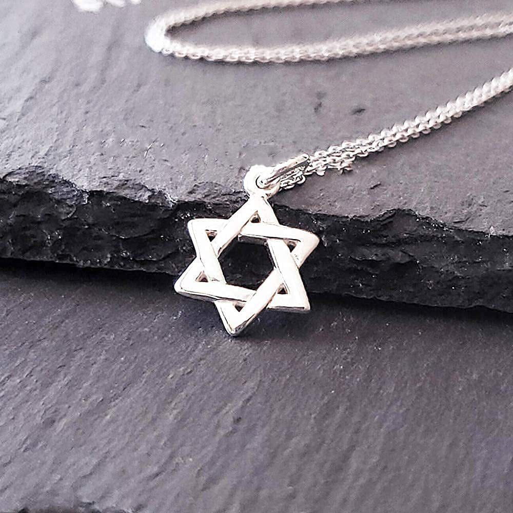 Classic Star of David Necklace — Stainless Steel, 18K Gold or White Gold Plated