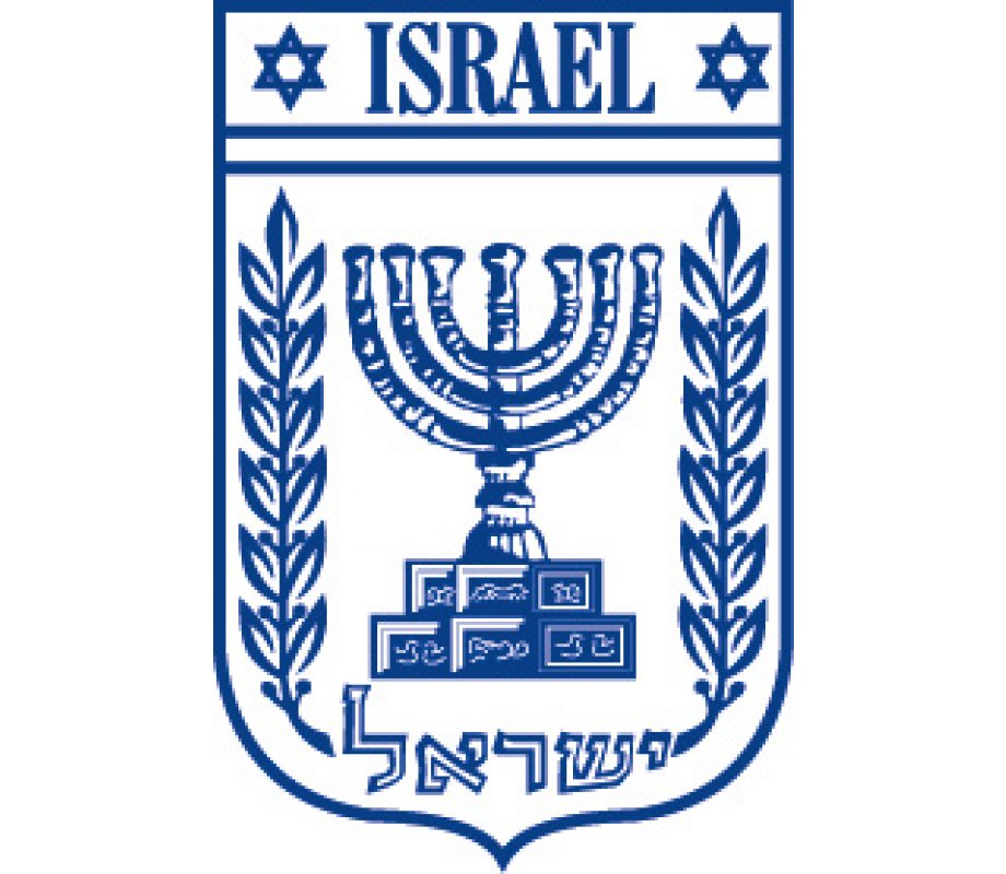 State of Israel emblem T-shirt color option