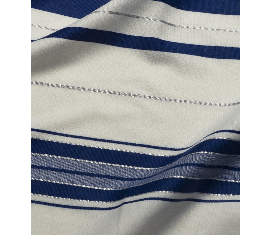 Talitnia wool tallit blue and silver — additional view